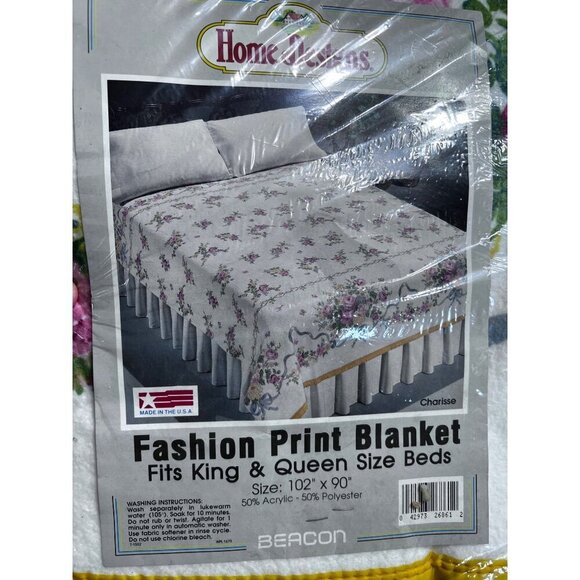 Home Designs Fashion Print Beacon blanket fits king/ Queen - Picture 3 of 8